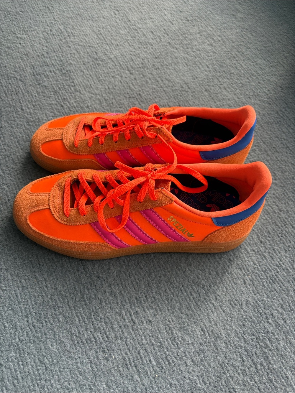Adidas women’s size 9.5 - Orange and Pink Spezial Suede Sneakers